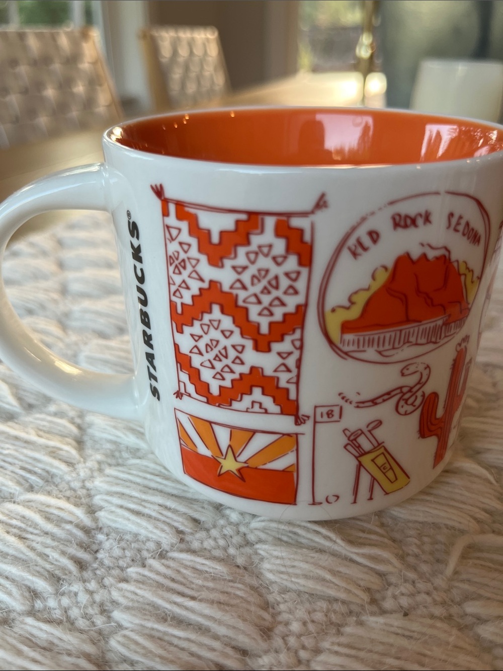 NWOT Starbucks Arizona Grand Canyon Mug - Orange and White - Picture 3 of 5